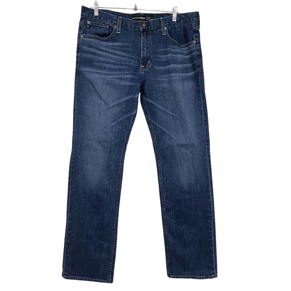 Big Star Union Straight Jeans Mens 36x33 36L Blue Denim